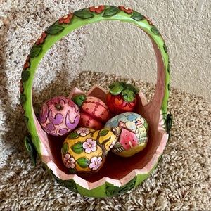 Jim Shore - Summer Basket - Like New